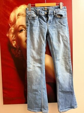7 For All Mankind Light Wash Flare Jeans